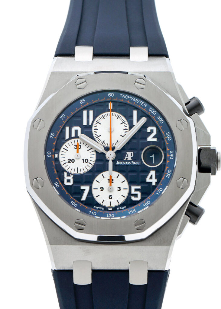 オーデマピゲ - ロイヤルオーク オフショアクロノグラフ | AUDEMARS PIGUET | 26470ST.OO.A027CA.01 | SS ブルー文字盤 自動巻き ラバー | 中古