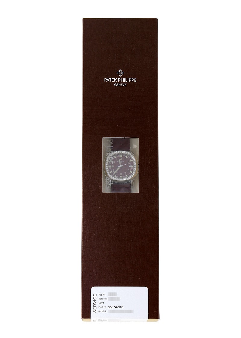 パテックフィリップ - アクアノート ルーチェ | PATEK PHILIPPE | 5067A-010 | SS ボルドー文字盤 クォーツ ラバー | レストア | 中古