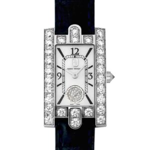 ハリーウィンストン - アヴェニュー ベゼルダイヤ | HARRY WINSTON | AVEQHM21WW191 | WG シェル文字盤 クォーツ レザー | 委託品 | 中古