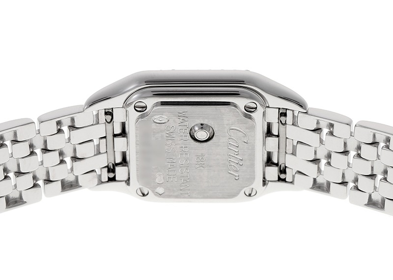 カルティエ - ミニ パンテール ベゼルダイヤ | CARTIER | WF3210F3 | WG シルバー文字盤 クォーツ ブレスレット | 中古