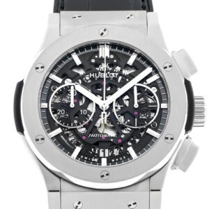 ウブロ - アエロフュージョン クロノグラフ | HUBLOT | 525.NX.0170.LR | TI スケルトン文字盤 自動巻き ラバーアリゲーター | 中古