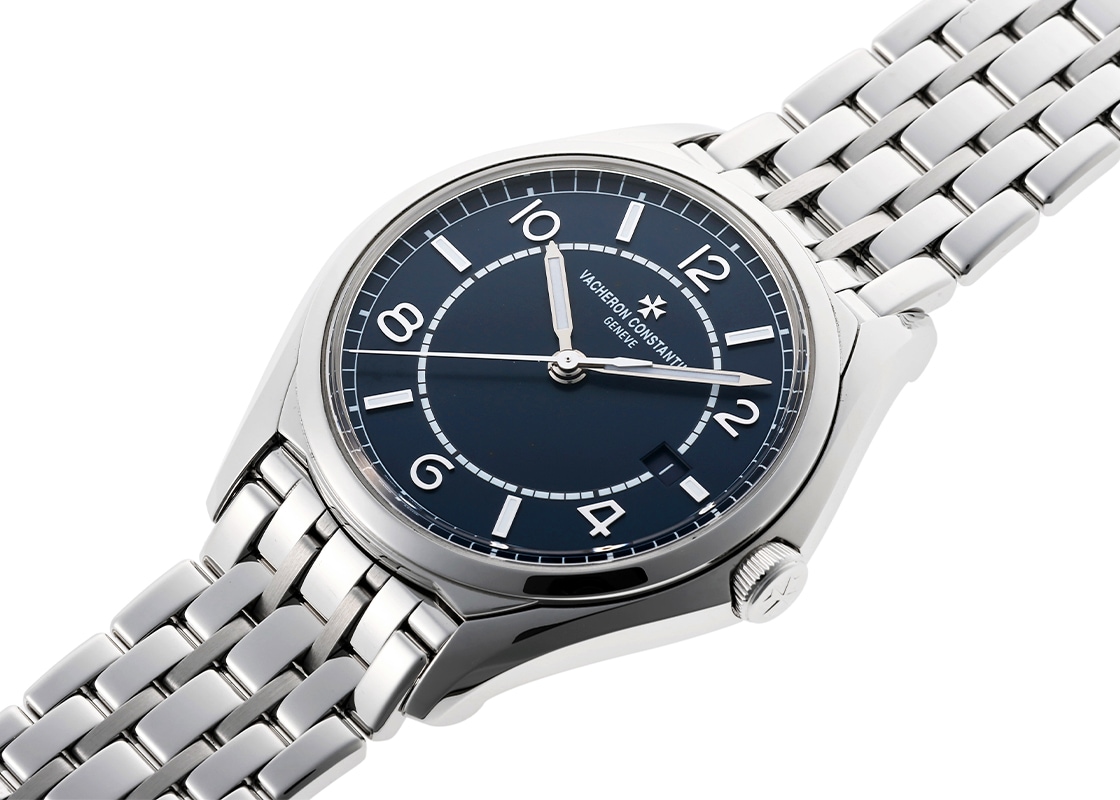 ヴァシュロンコンスタンタン - フィフティーシックス | VACHERON CONSTANTIN | 4600E/110A-B487 | SS ブルー文字盤 自動巻き ブレスレット | 中古