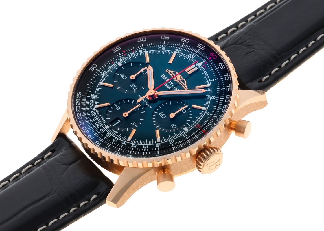ブライトリング - ナビタイマー B01 クロノグラフ 41 リミテッドモデル 20本限定 | BREITLING | RB01394A1L1P1(RB0139) | RG グリーン文字盤 自動巻き レザー | 中古