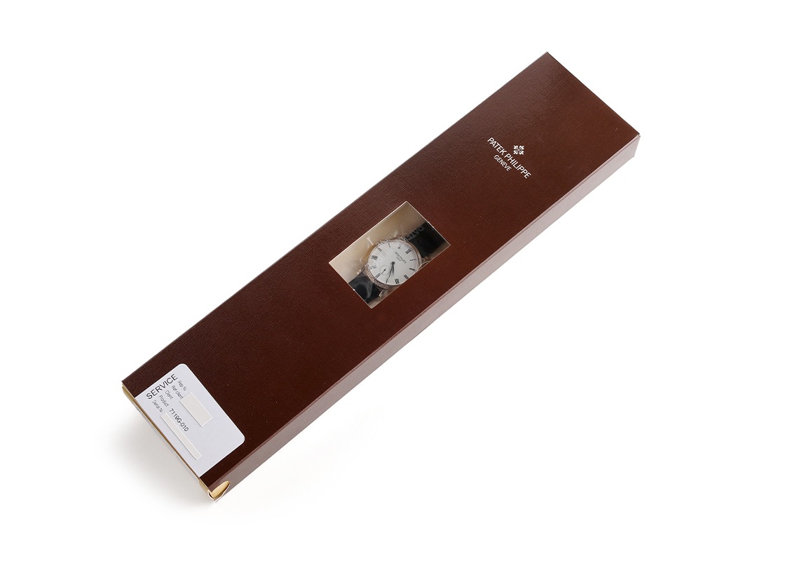 パテックフィリップ - カラトラバ | PATEK PHILIPPE | 7119G-010 | WG 白文字盤 手巻き レザー | レストア