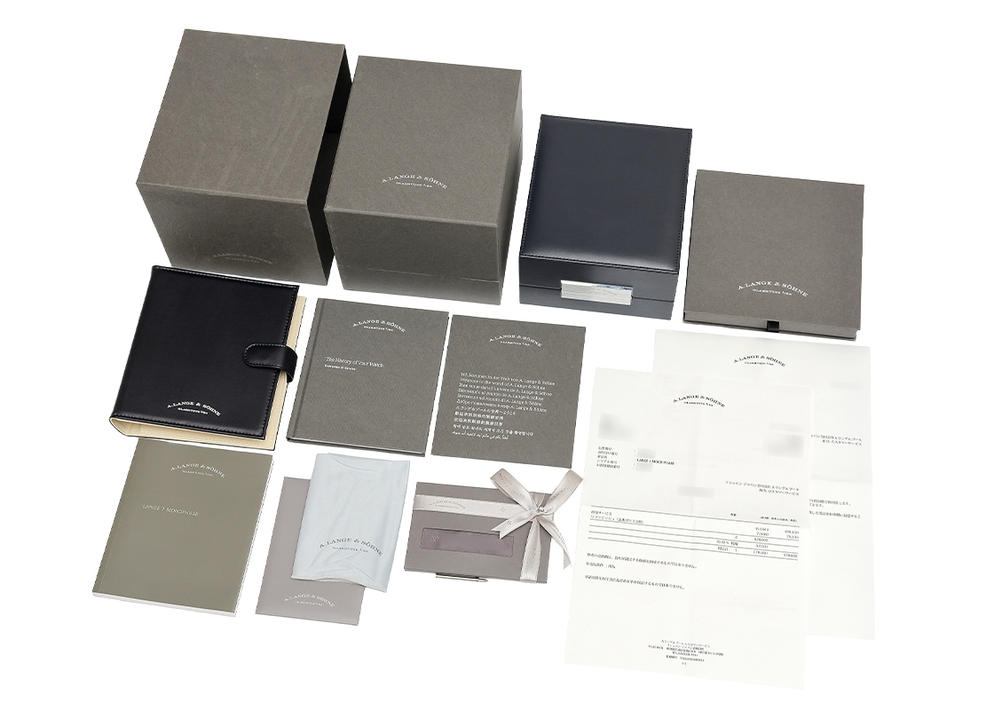 A.ランゲ&ゾーネ - ランゲ1 ムーンフェイズ | A.LANGE & SOHNE | 192.029(LSLS1923AG) | WG 黒文字盤 手巻き レザー | 中古