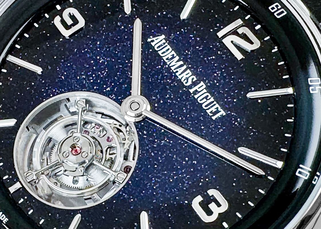 オーデマピゲ - CODE11.59 バイオーデマピゲ フライング トゥールビヨン | AUDEMARS PIGUET | 26396BC.OO.D002CR.01 | WG アベンチュリンエナメル文字盤 自動巻き レザー | 委託品 | 中古