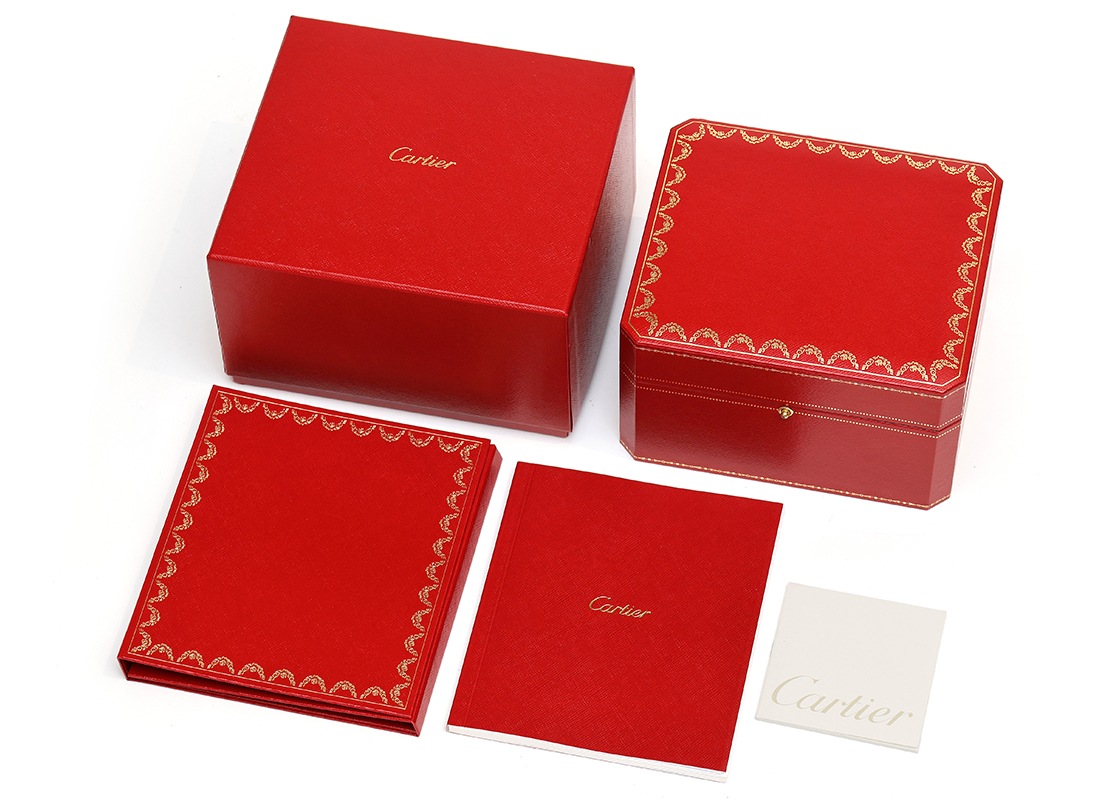 カルティエ - ベニュワール SM ベゼルダイヤ | CARTIER | WB520004 | PG シルバー文字盤 クォーツ レザー | 中古