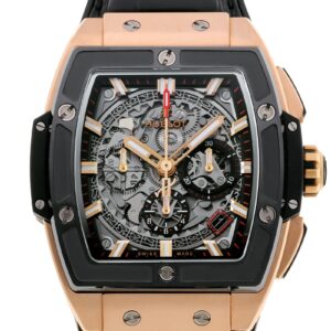 ウブロ - スピリット オブ ビッグバン セラミックベゼル | HUBLOT | 641.OM.0183.LR | RG スケルトン文字盤 自動巻き ラバーアリゲーター | 中古