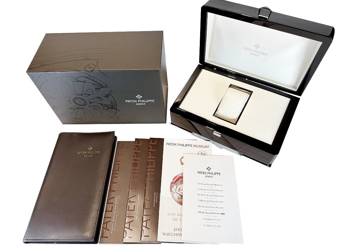 パテックフィリップ - カラトラバ | PATEK PHILIPPE | 5116G-001 | WG エナメル文字盤 手巻き レザー | 中古