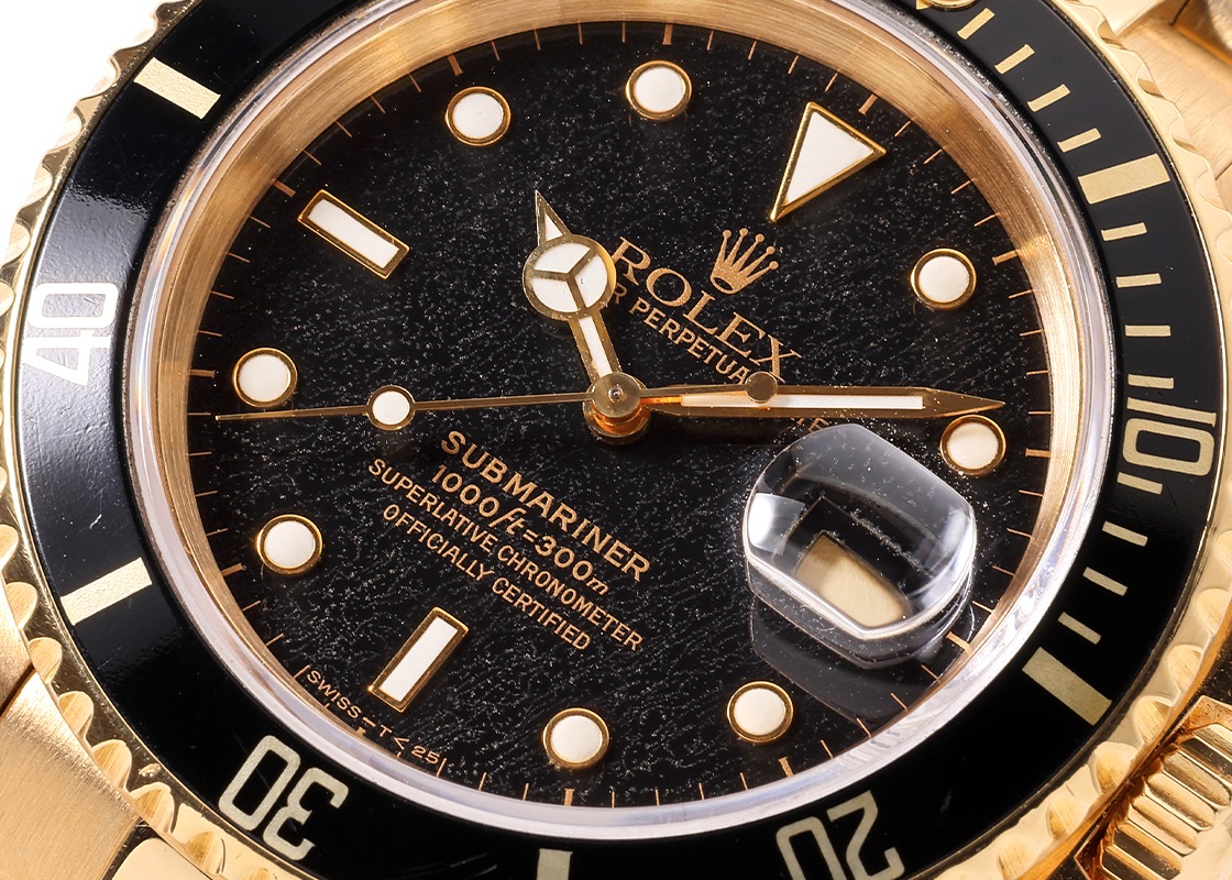 ロレックス - オイスターパーペチュアル サブマリーナー デイト | ROLEX | 16618 | YG 黒文字盤 自動巻き ブレスレット | 中古
