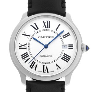 カルティエ - ロンド マスト ドゥ カルティエ | CARTIER | WSRN0032 | SS シルバー文字盤 自動巻き レザー | 未使用品