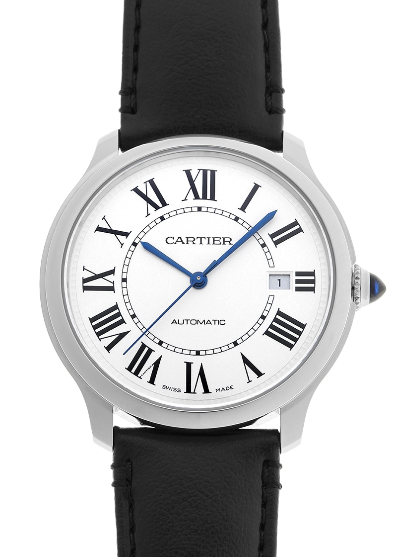 カルティエ - ロンド マスト ドゥ カルティエ | CARTIER | WSRN0032 | SS シルバー文字盤 自動巻き レザー | 未使用品