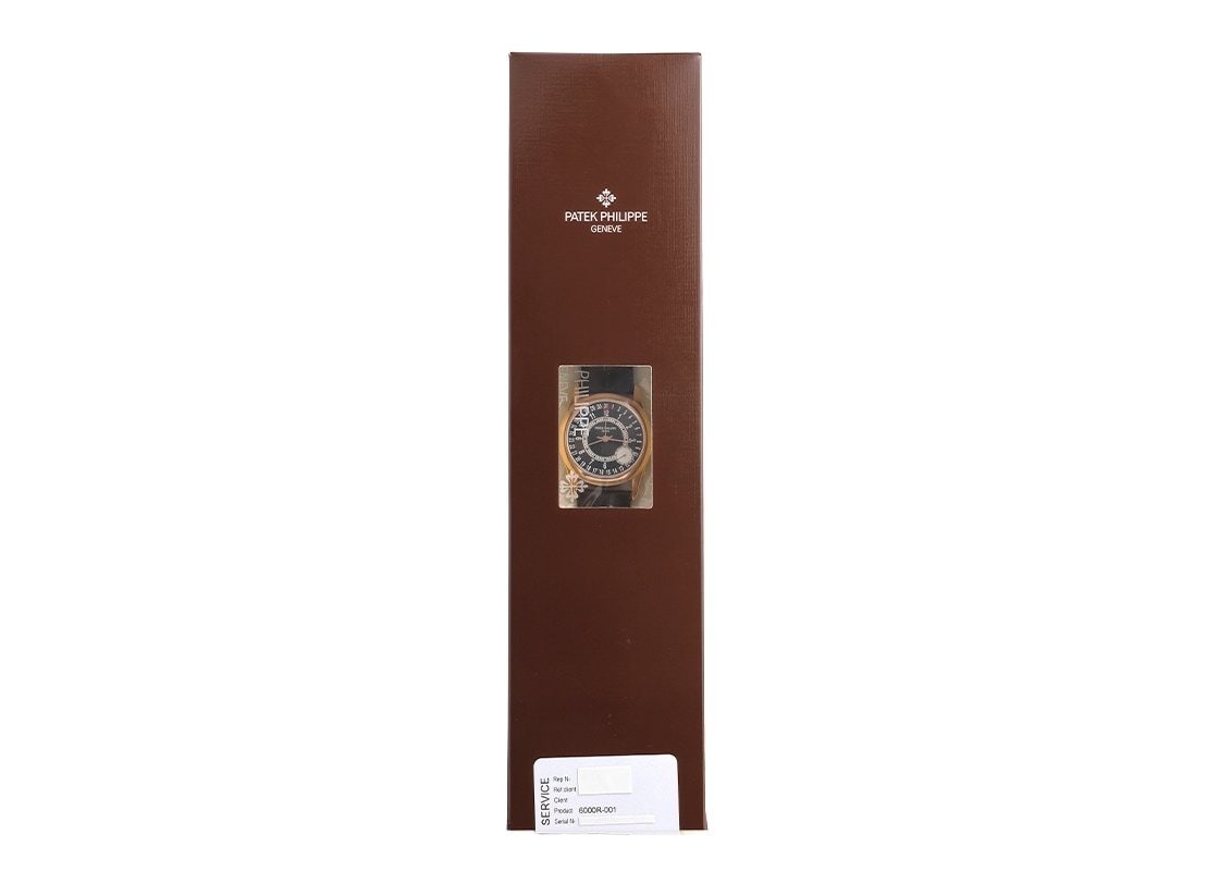 パテックフィリップ - カラトラバ | PATEK PHILIPPE | 6000R-001 | RG ブラウン文字盤 自動巻き レザー | 中古