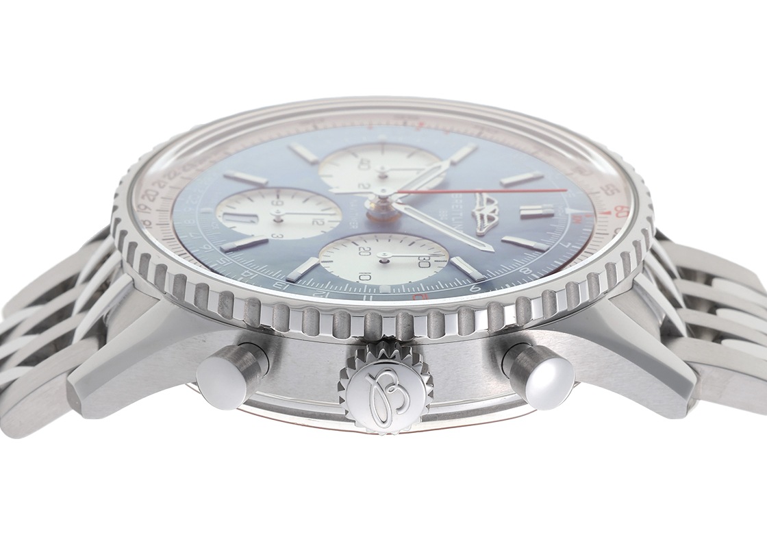 ブライトリング - ナビタイマー B01 クロノグラフ 41 ジャパン エディション | BREITLING | AB0139211C2A1(AB0139) | SS ブルーシェル文字盤 自動巻き ブレスレット | 未使用品