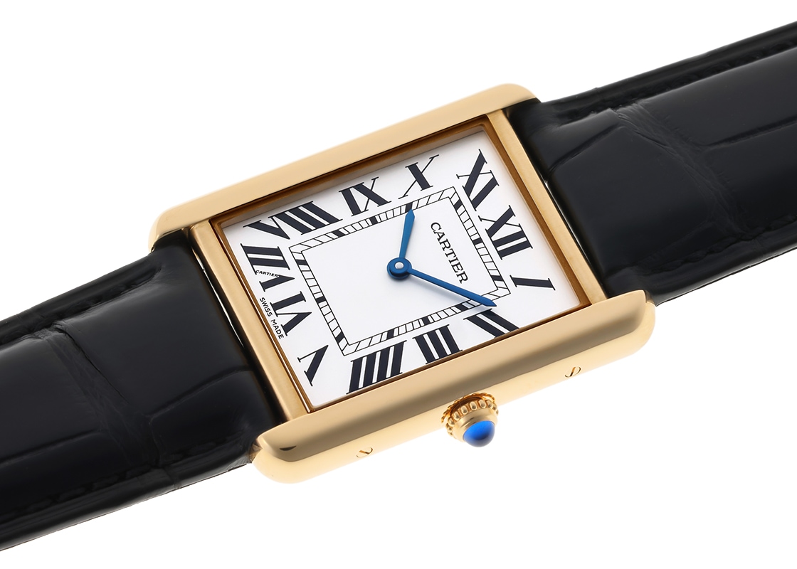カルティエ - タンクソロ LM | CARTIER | W5200004 | YG&SS シルバー文字盤 クォーツ レザー | 中古