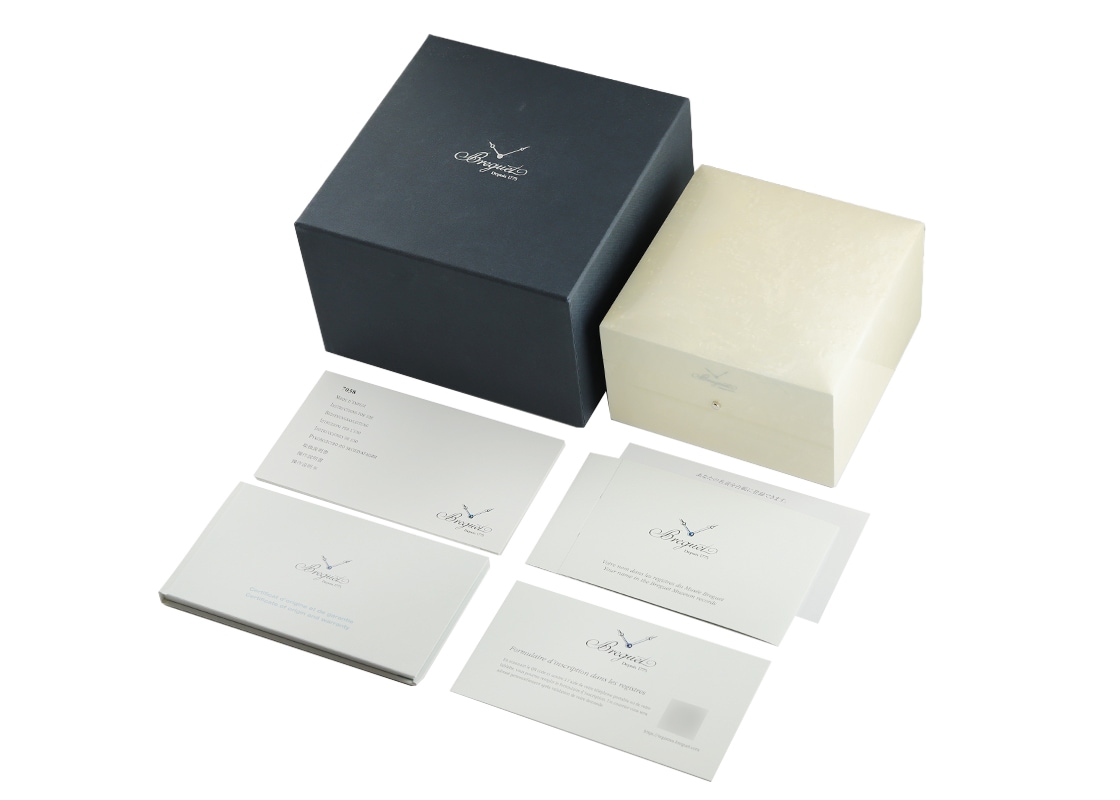 ブレゲ - トラディション ベゼルダイヤ | BREGUET | 7038BB/1T/9V6/D00D | WG ブラックシェル文字盤 自動巻き レザー | 中古