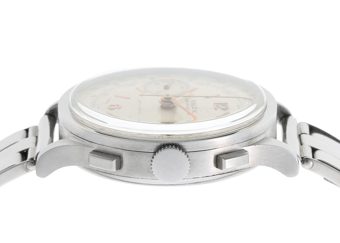 ロレックス - クロノグラフ【1945年製】 | ROLEX | 2508 | SS シルバー文字盤 手巻き ブレスレット | ヴィンテージ | 中古