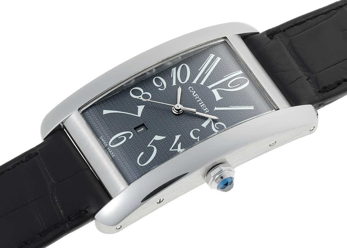 カルティエ - タンクアメリカン LM | CARTIER | W2605229 | WG グレー文字盤 自動巻き レザー | 中古