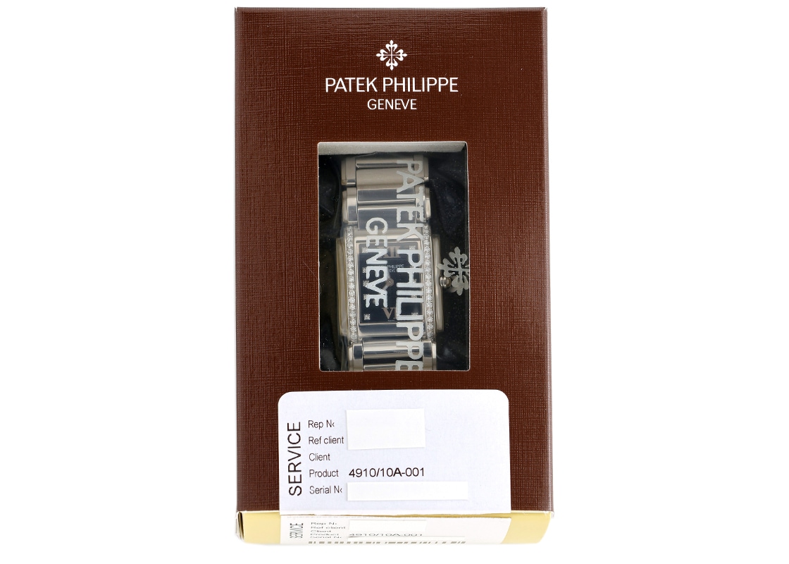 パテックフィリップ - Twenty-4 | PATEK PHILIPPE | 4910/10A-001 | SS 黒文字盤 クォーツ ブレスレット | 中古
