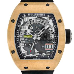 リシャールミル - オートマティック オーバーサイズ デイト | RICHARD MILLE | RM029 | RG スケルトン文字盤 自動巻き ラバー | 委託品 | 中古 |