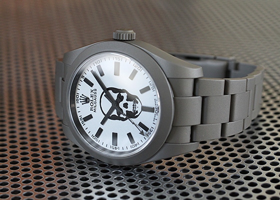 ロレックス - オイスター パーペチュアル ミルガウス MAD XCLUSIVE SERIES | ROLEX | 116400 | SS×DLC 白文字盤 自動巻き ブレスレット | 中古 |