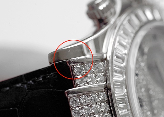 ロレックス - オイスター パーペチュアル コスモグラフ デイトナ ベゼルバゲットダイヤモンド | ROLEX | 116599TBR ZER | WG ダイヤ文字盤 自動巻き レザー | 中古 |