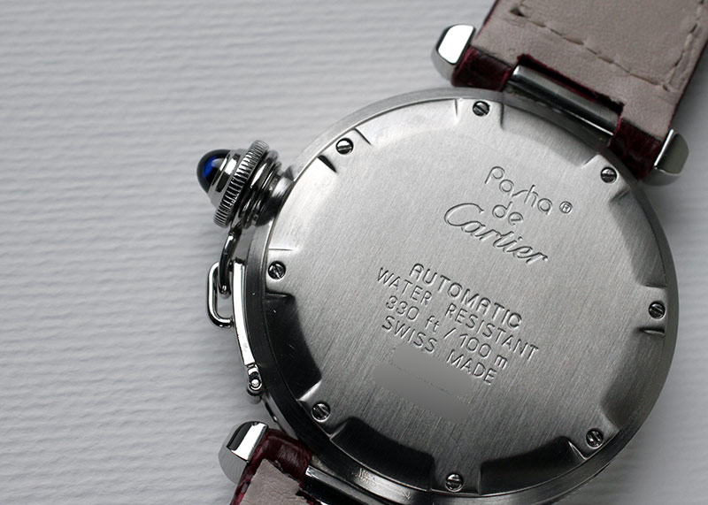 カルティエ - パシャダイバー | CARTIER | 35mm SS アイボリー文字盤 自動巻き レザー | 中古 |