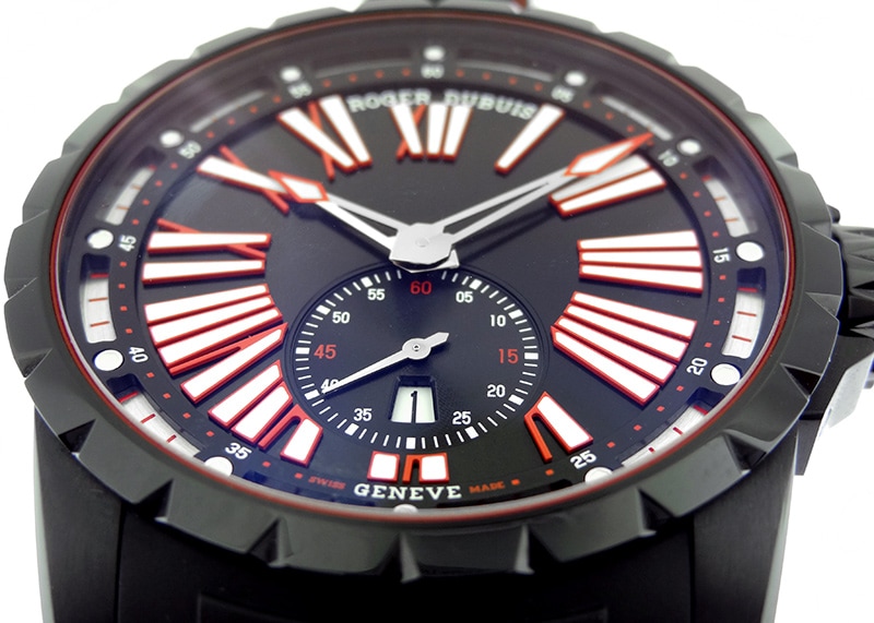 ロジェデュブイ - エクスカリバー エッセンシャル | ROGER DUBUIS | DBEX0567 | TI(DLC) 黒文字盤 自動巻き ラバー| 委託品 | 中古 |