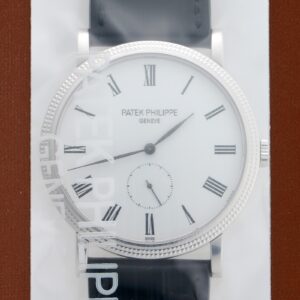 パテックフィリップ - カラトラバ スモセコ | PATEK PHILIPPE | 5119G-001 | Cal.215PS | WG 白文字盤 手巻き レザー | レストア | 中古 |