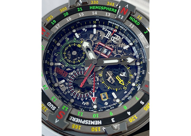 リシャールミル - オートマティック フライバック クロノグラフ レガッタ | Richard Mille | RM60-01 | TI スケルトン文字盤 自動巻き ラバー | 80本限定 | 委託品 | 中古 |