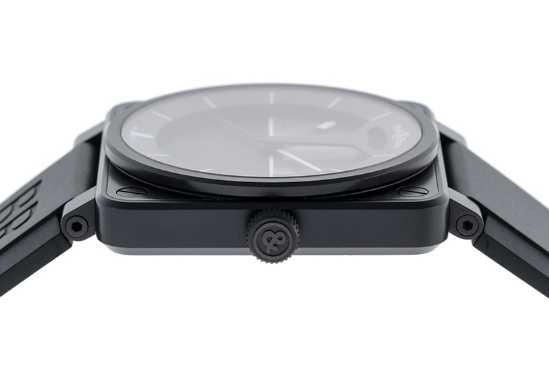 ベル&ロス - BR01 ホライゾン 999本限定 | BELL & ROSS | BR01-92 HORIZON-R | PVD 黒文字盤 自動巻き レザー | 未使用品