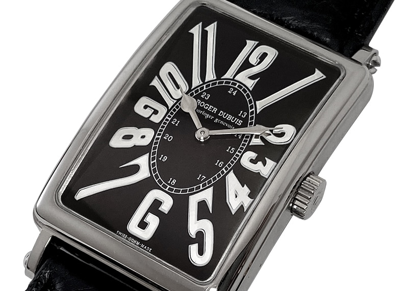 ロジェデュブイ - マッチモア | ROGER DUBUIS | M25 18 0 | WG 黒文字盤 手巻き レザー | 中古