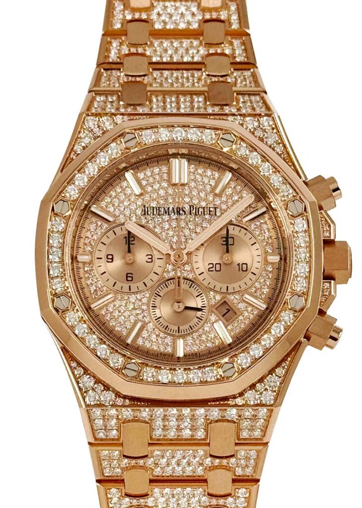 オーデマピゲ - ロイヤルオーク クロノグラフ | AUDEMARS PIGUET | 26333OR.ZZ.1222OR.01 | PG 全面ダイヤ文字盤 自動巻き ブレスレット | 委託品 | 中古
