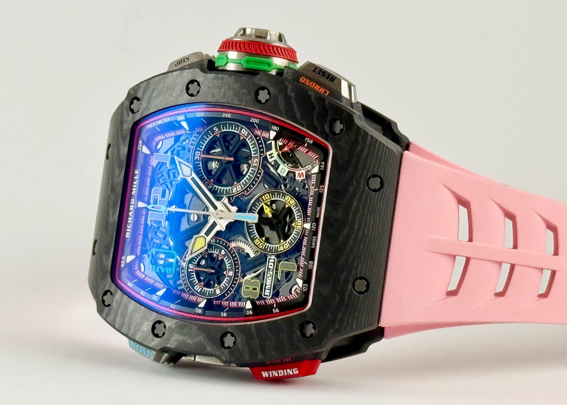 リシャールミル - オートマティック スプリットセコンド クロノグラフ | RICHARD MILLE | RM65-01 | カーボン/TPT スケルトン文字盤 自動巻き ラバー | 委託品 | 中古