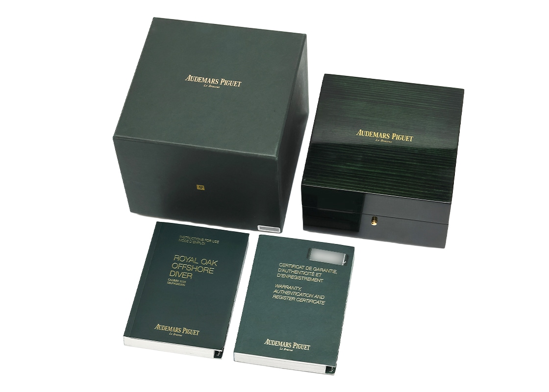 オーデマピゲ - ロイヤルオーク オフショアダイバー ブティック限定 | AUDEMARS PIGUET | 15710ST.OO.A038CA.01 | SS グリーン文字盤 自動巻き ラバー | 中古