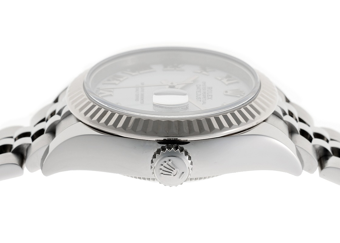 ロレックス - オイスター パーペチュアル デイトジャスト | ROLEX | 279174 | WG&SS 白文字盤 自動巻き ブレスレット | 中古