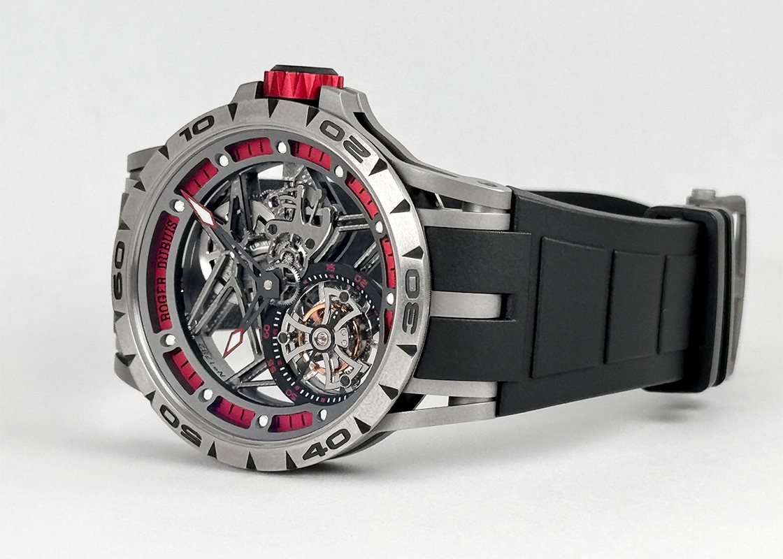 ロジェデュブイ - エクスカリバー スパイダー モノトゥールビヨン 88本限定 | ROGER DUBUIS | DBEX0545 | TI(DLC) スケルトン文字盤 手巻き ラバー | 委託品 | 中古