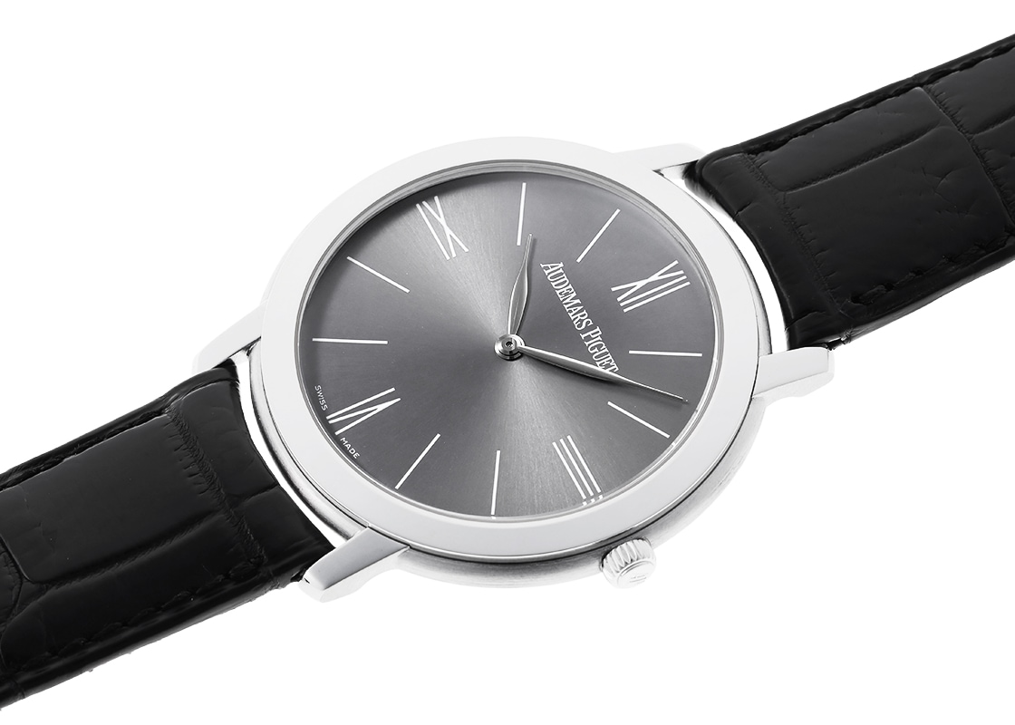 オーデマピゲ - ジュールオーデマ | AUDEMARS PIGUET | 15126BC.OO.D002CR.01 | WG グレー文字盤 手巻き レザー | 中古