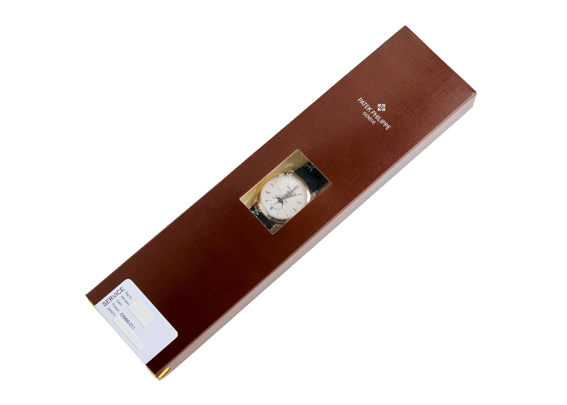 パテックフィリップ - アニュアルカレンダー ムーンフェイズ | PATEK PHILIPPE | 5396G-011 | WG シルバー文字盤 自動巻き レザー | 中古