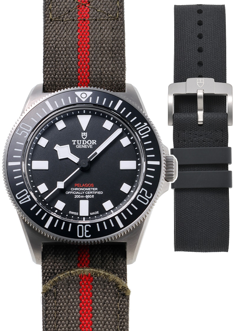 チューダー - ペラゴス FXD | TUDOR | M25717N-0001 | TI 黒文字盤 自動巻き ファブリック | 中古