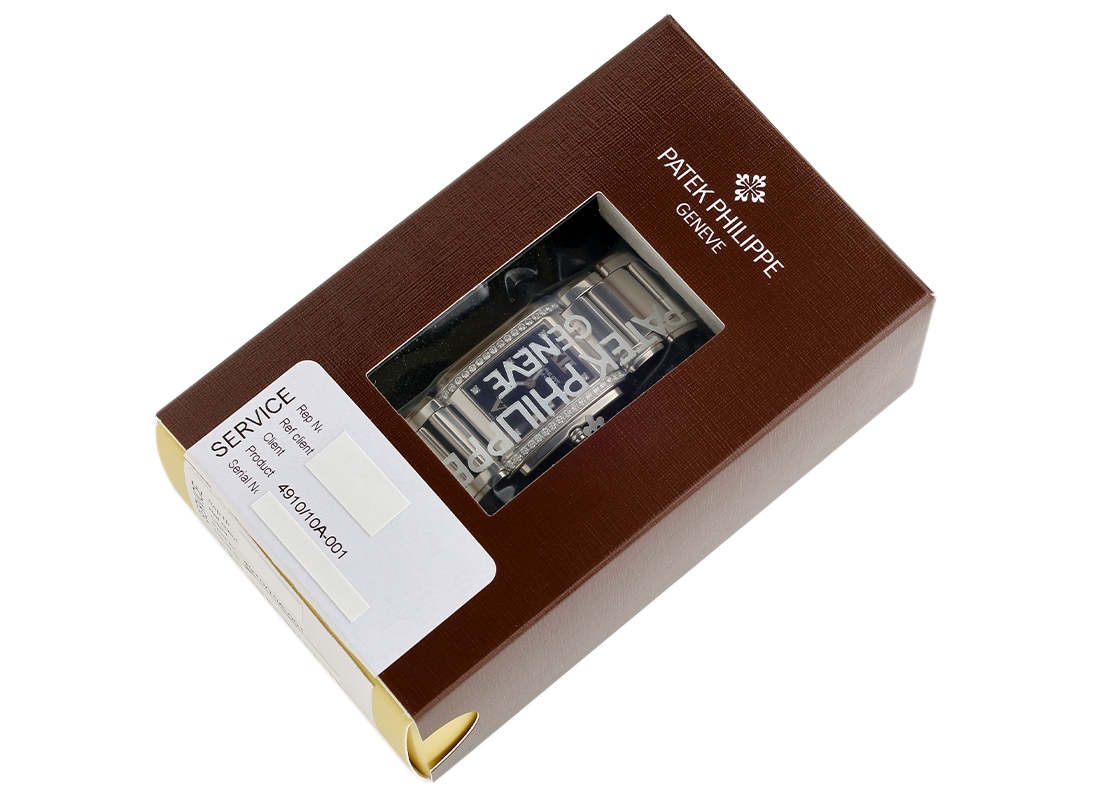 パテックフィリップ - Twenty-4 | PATEK PHILIPPE | 4910/10A-001 | SS 黒文字盤 クォーツ ブレスレット | 中古