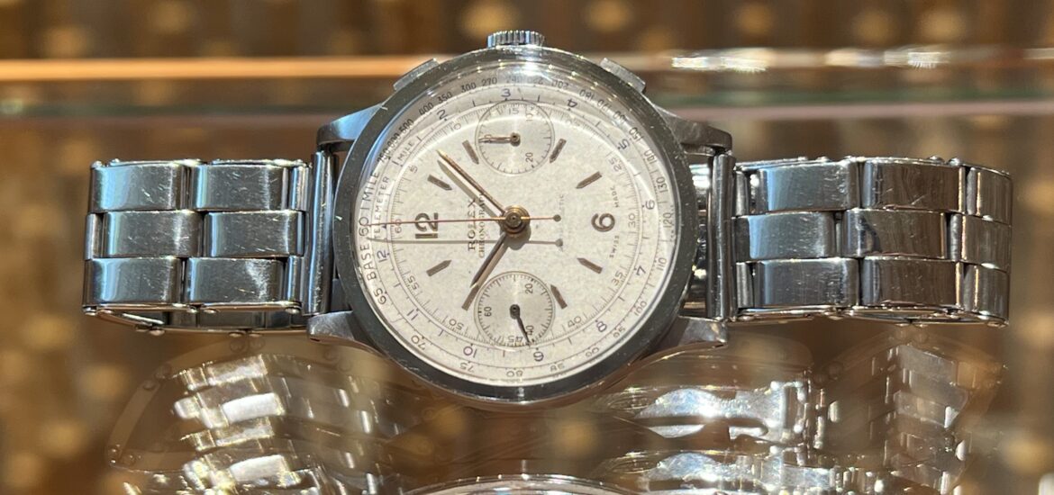 ロレックス - クロノグラフ【1945年製】 | ROLEX | 2508 | SS シルバー文字盤 手巻き ブレスレット | ヴィンテージ | 中古