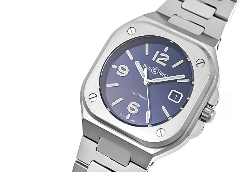 ベル&ロス - BR05 BLUE STEEL | BELL&ROSS | BR05A-BLU-ST/SST SS ブルー文字盤 自動巻き ブレスレット | 中古 |